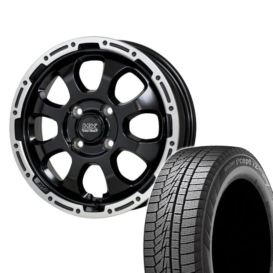 スタットレスタイヤ&アルミホイール4本セット14インチ